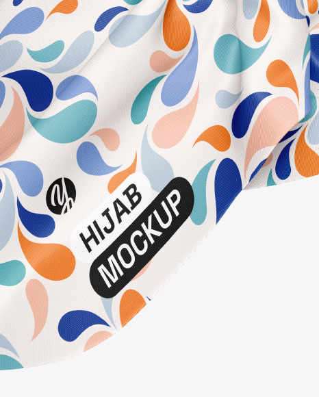 Hijab Mockup - Half Side View