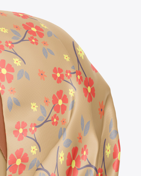 Hijab Mockup - Half Side View