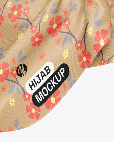 Hijab Mockup - Half Side View