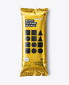 Metallic Snack Package Mockup
