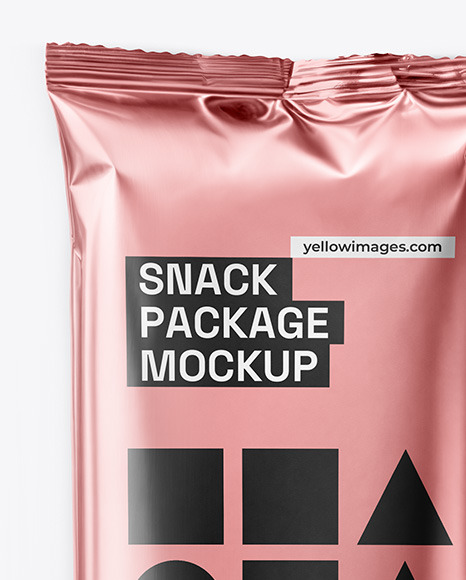 Metallic Snack Package Mockup