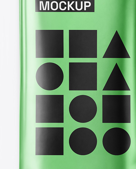 Metallic Snack Package Mockup