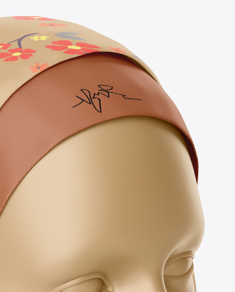 Hijab Mockup - Half Side View