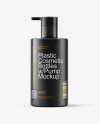 Plastic Cosmetic Bottles with Pump Cap Mockup