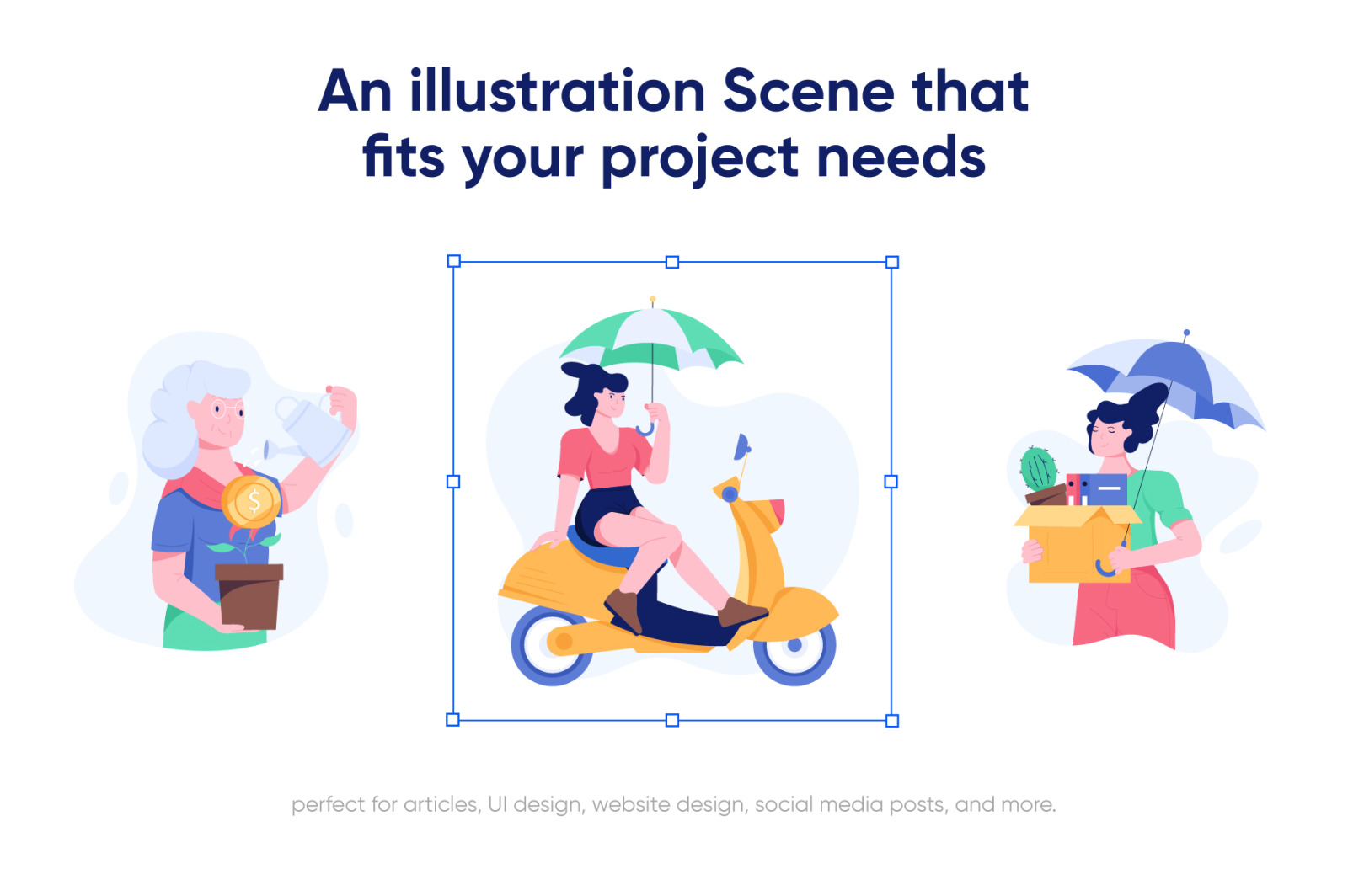 Insurance Illustration Set Insurance Illustration Set