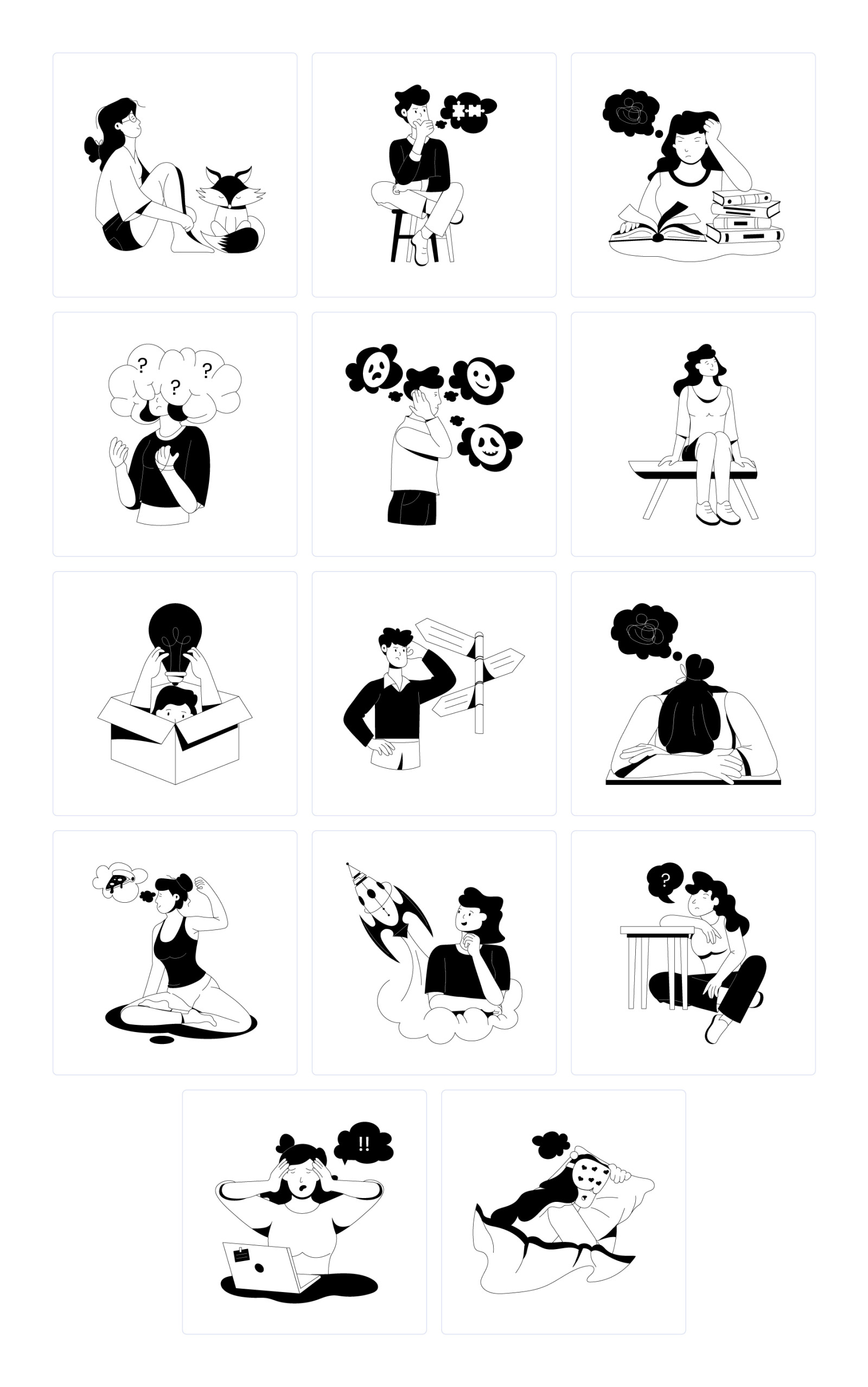 35 Thinking Illustrations 35 Thinking Illustrations