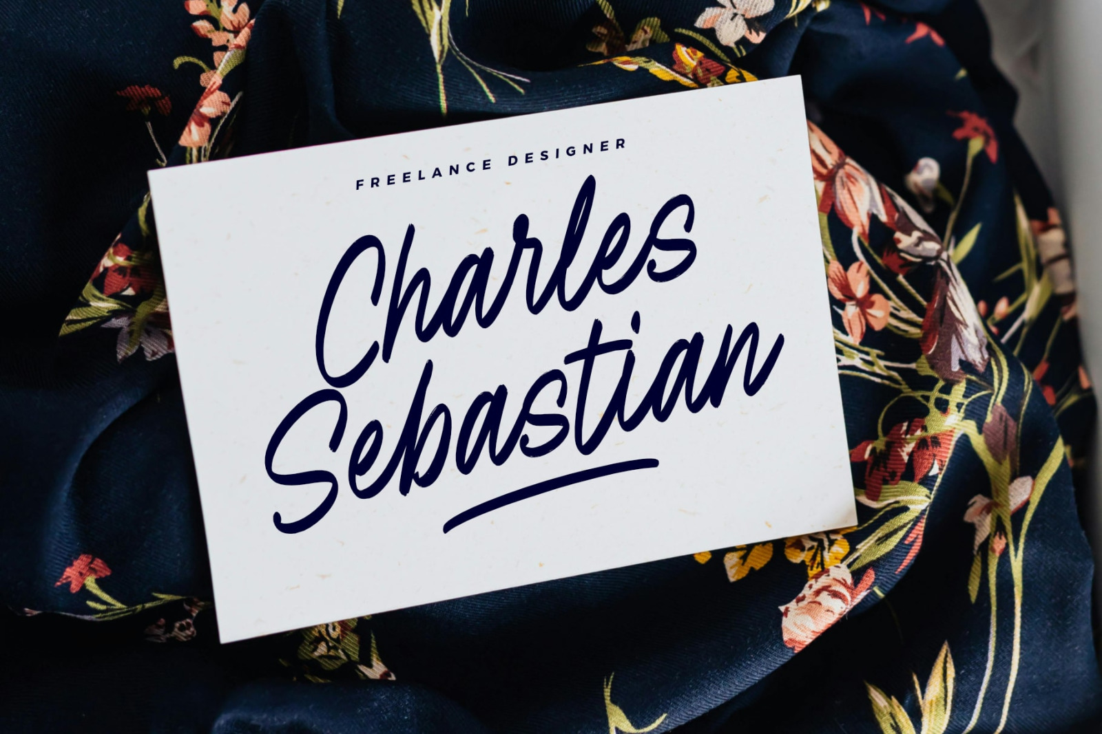 Authentic Black brush script typeface Authentic Black brush script typeface