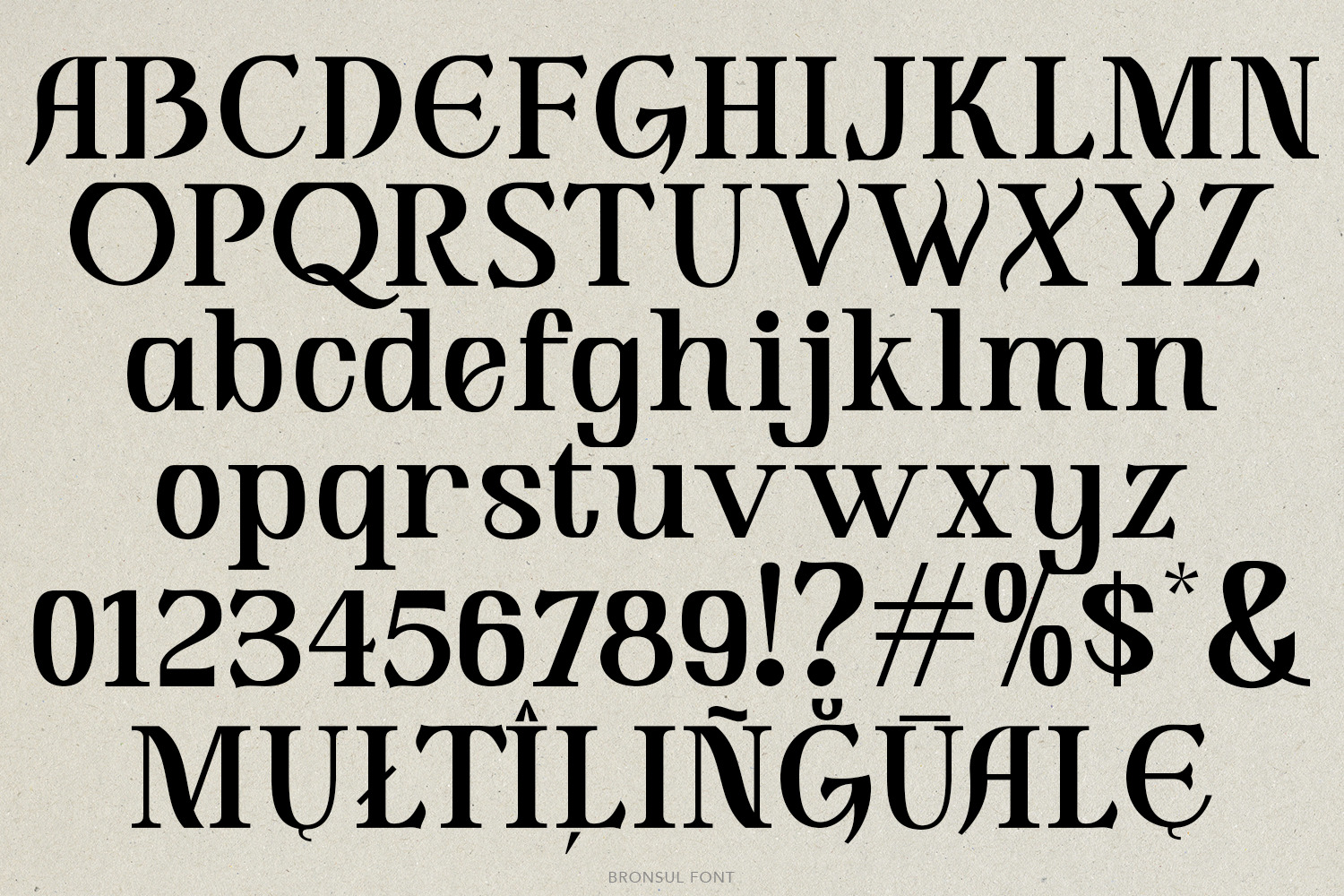 Bronsul Display Serif Font Bronsul Display Serif Font