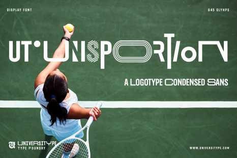 UT Unisportion - A Logotype Condensed Sans - Sans serif fonts