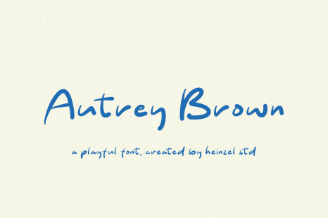 Autrey Brown Font - A signature font