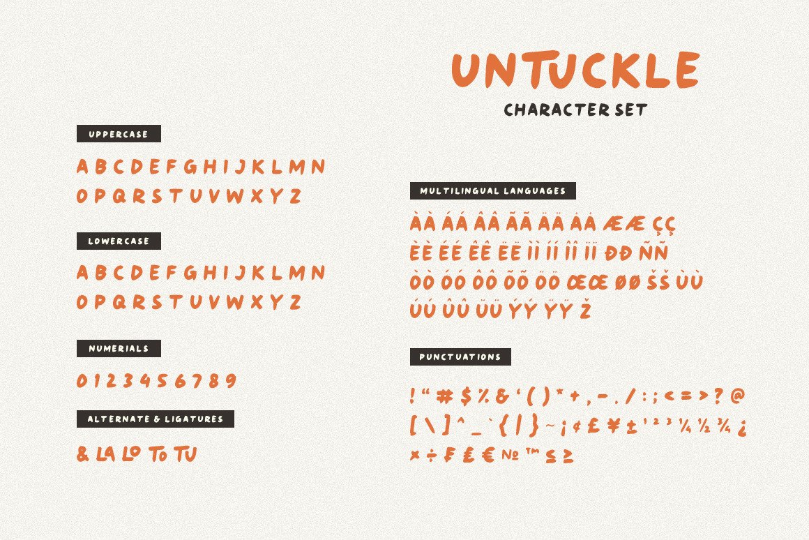 Untuckle Playful Font Untuckle Playful Font