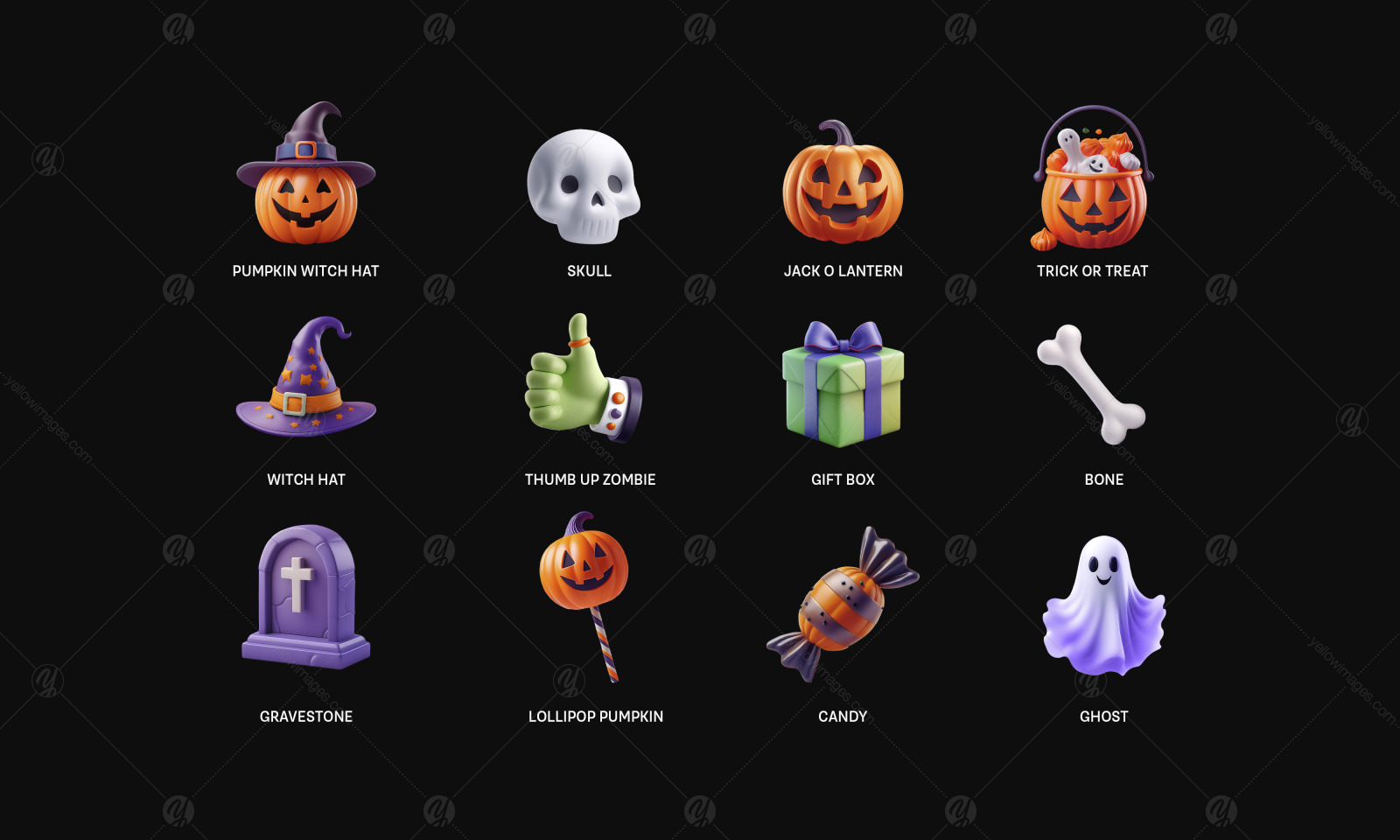 Halloweed 3D Icon Pack - Illustrations on PNG and Vector Format Halloweed 3D Icon Pack - Illustrations on PNG and Vector Format