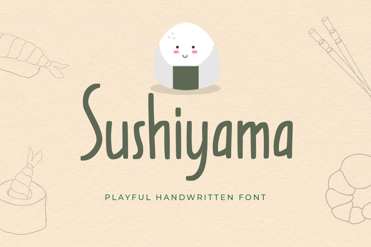 Shusiyama - Playful Handwritten Font Shusiyama - Playful Handwritten Font