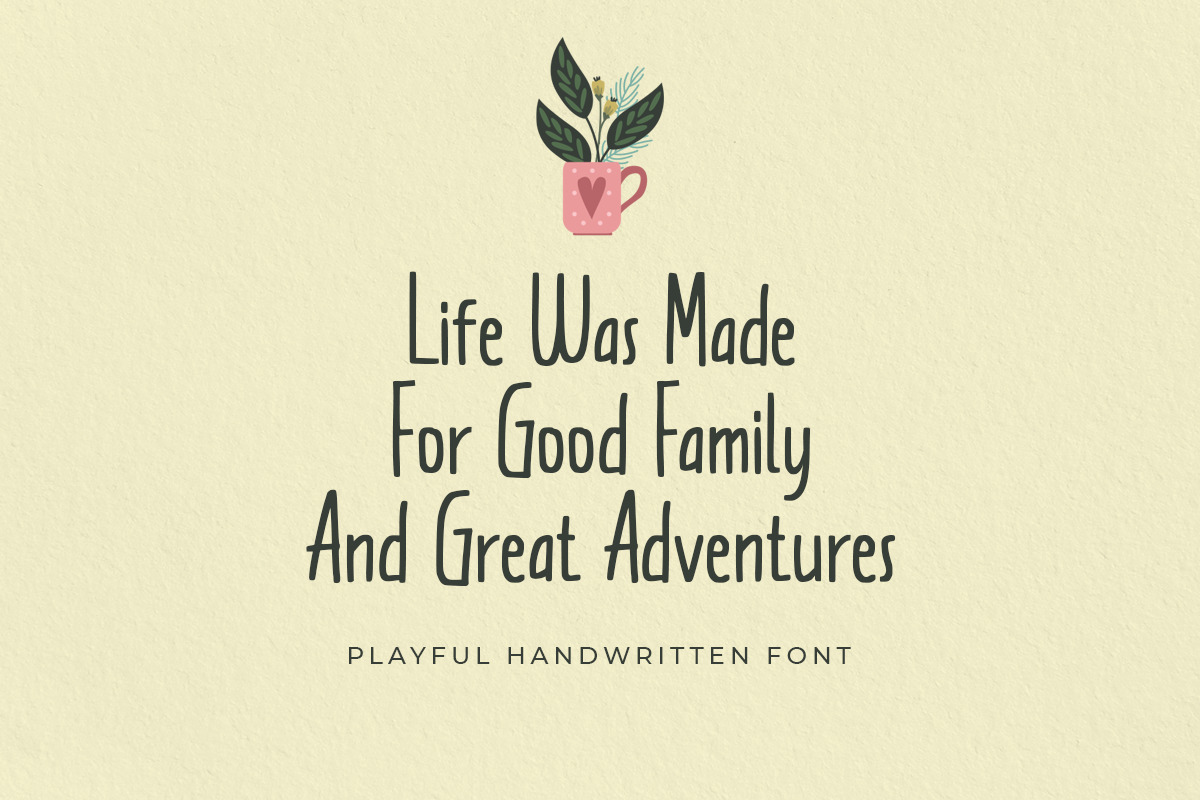 Shusiyama - Playful Handwritten Font Shusiyama - Playful Handwritten Font