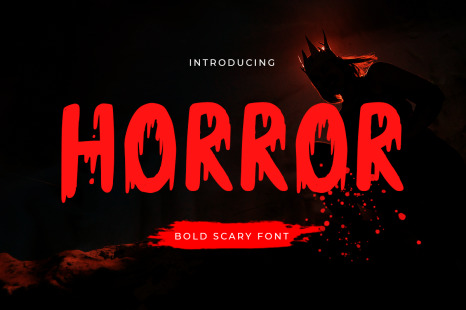 Horror - Bold Scary Font - Unique font