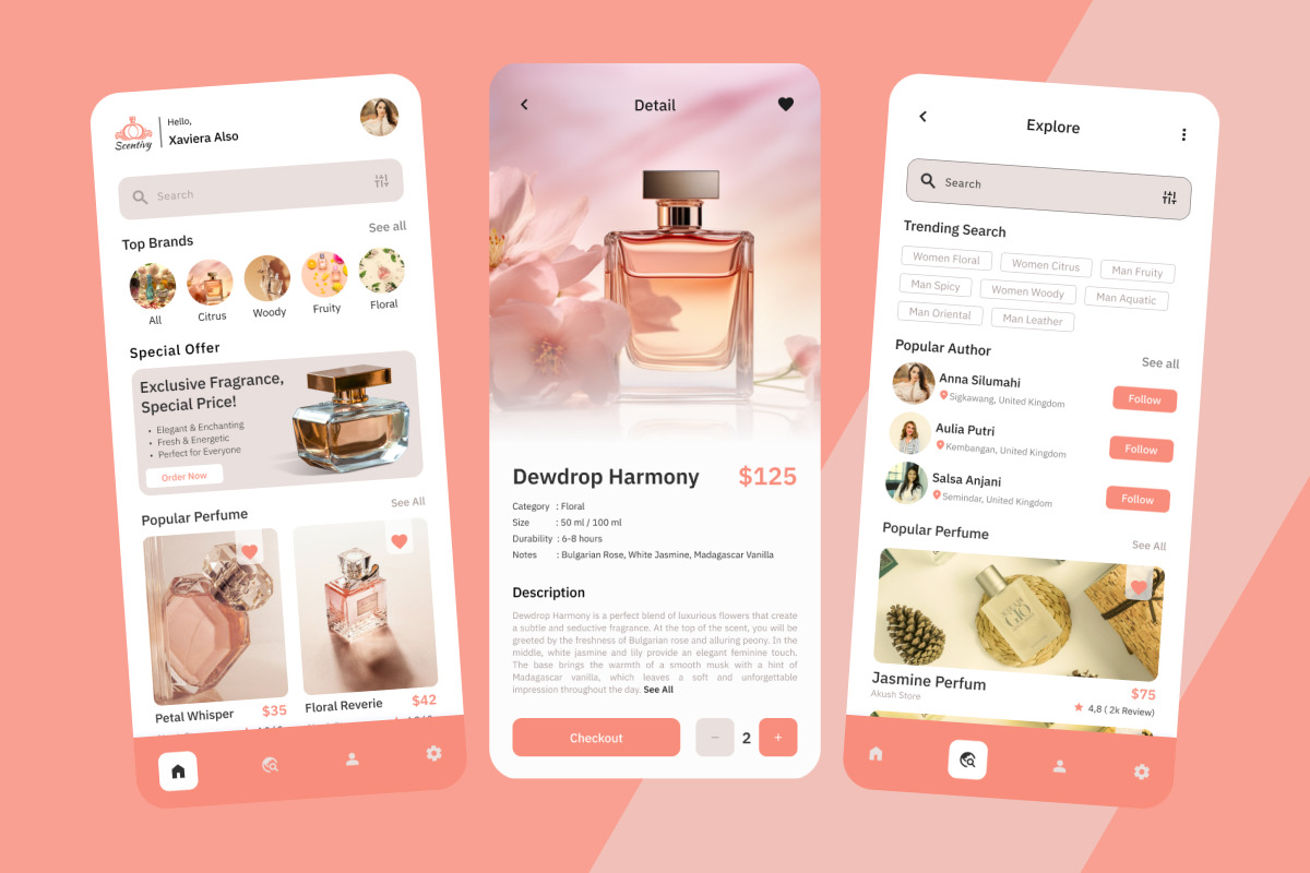 Scentivy - Perfume Mobile App Scentivy - Perfume Mobile App
