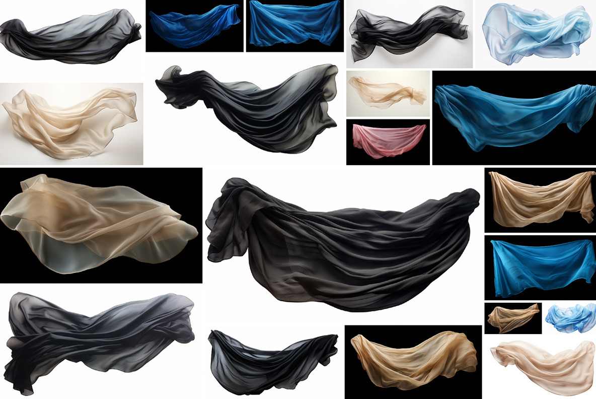 Floating fabric - 80 images Floating fabric - 80 images