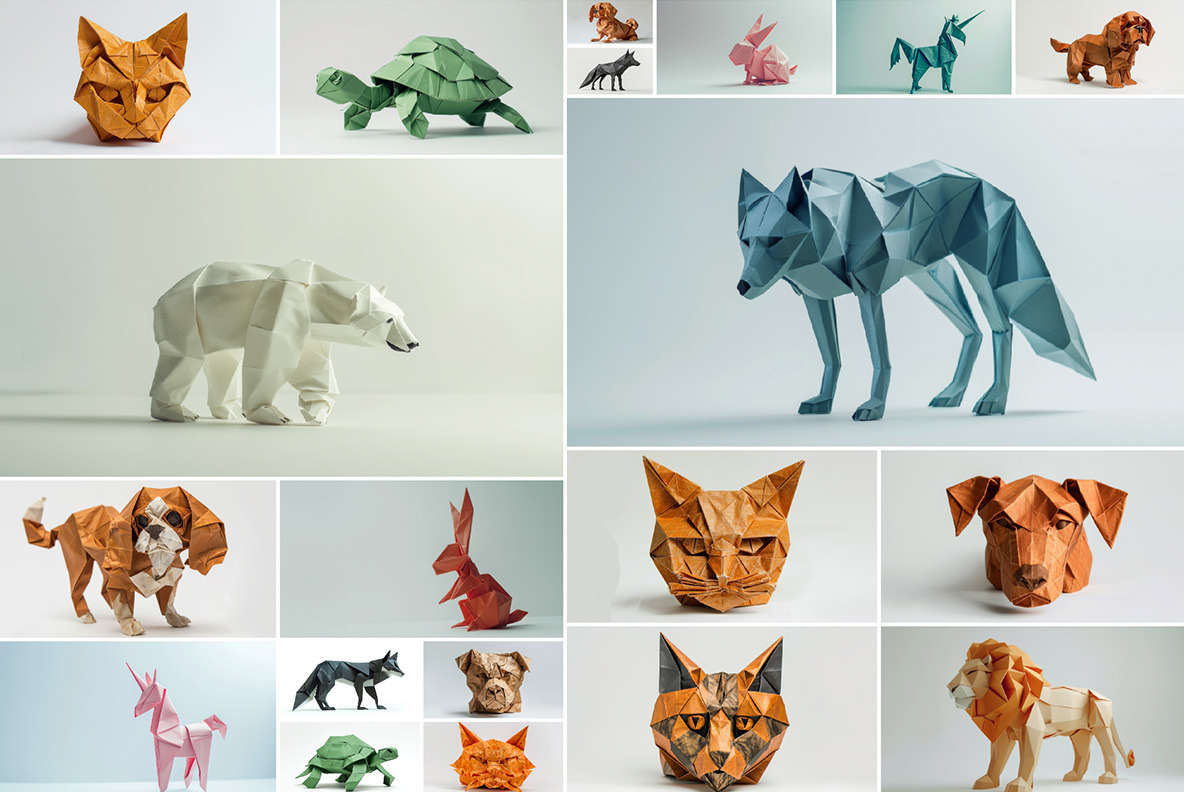 Origami animals - 121 images Origami animals - 121 images