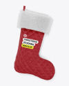 Quilted Christmas Stocking Mockup