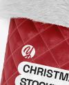 Quilted Christmas Stocking Mockup