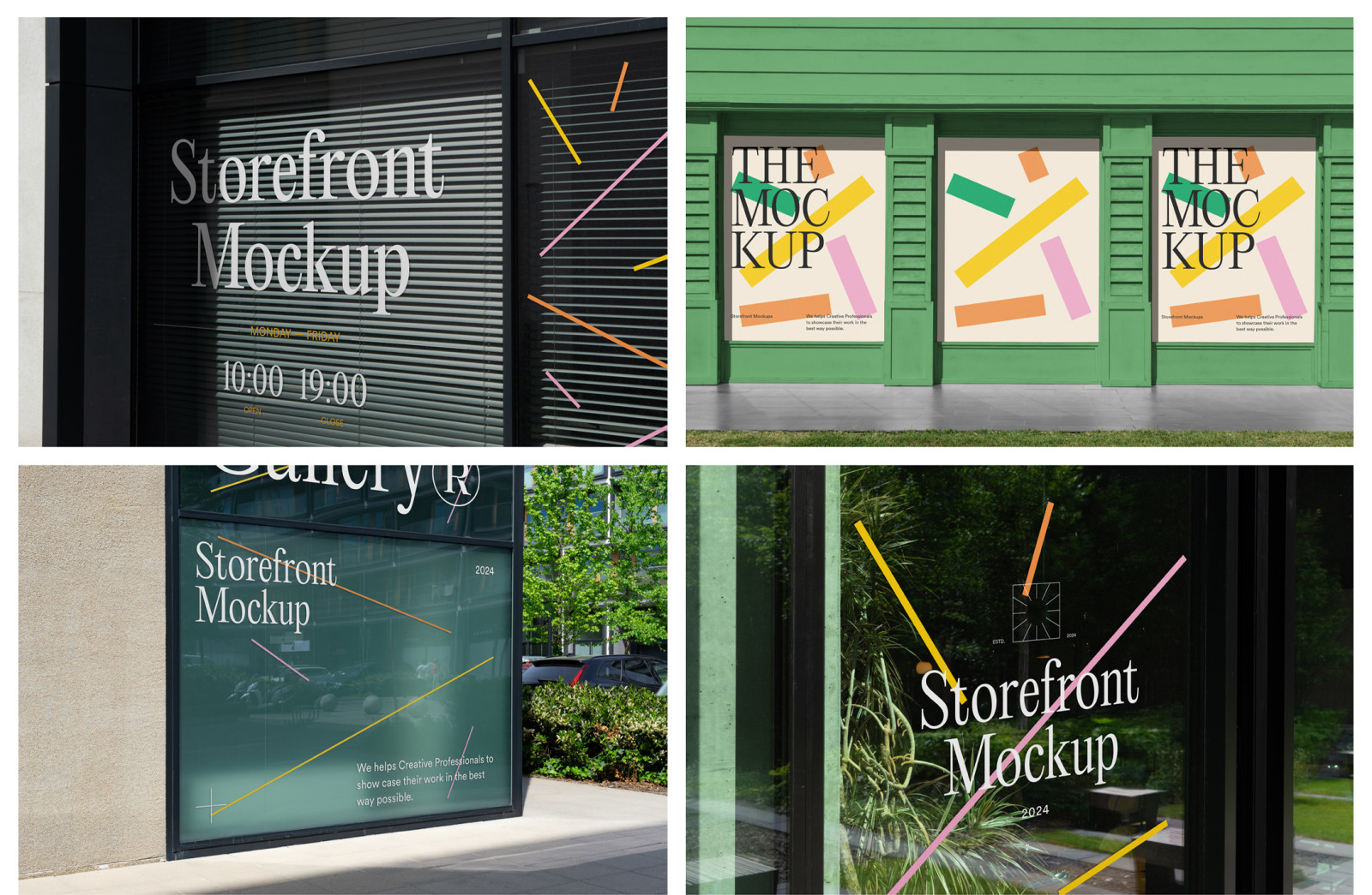 Storefront Mockups - Outdoor Scenes Storefront Mockups - Outdoor Scenes