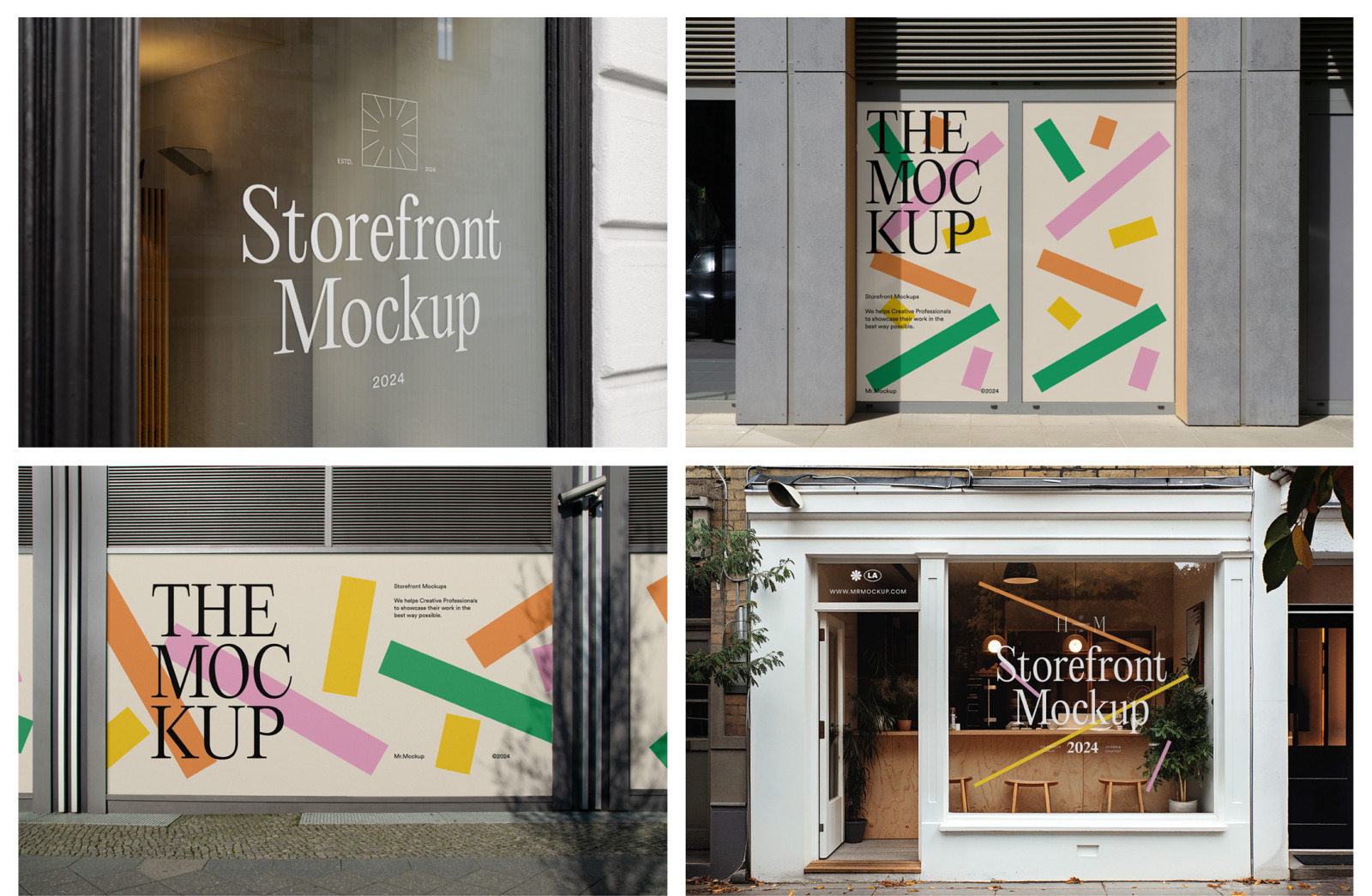 Storefront Mockups - Outdoor Scenes Storefront Mockups - Outdoor Scenes
