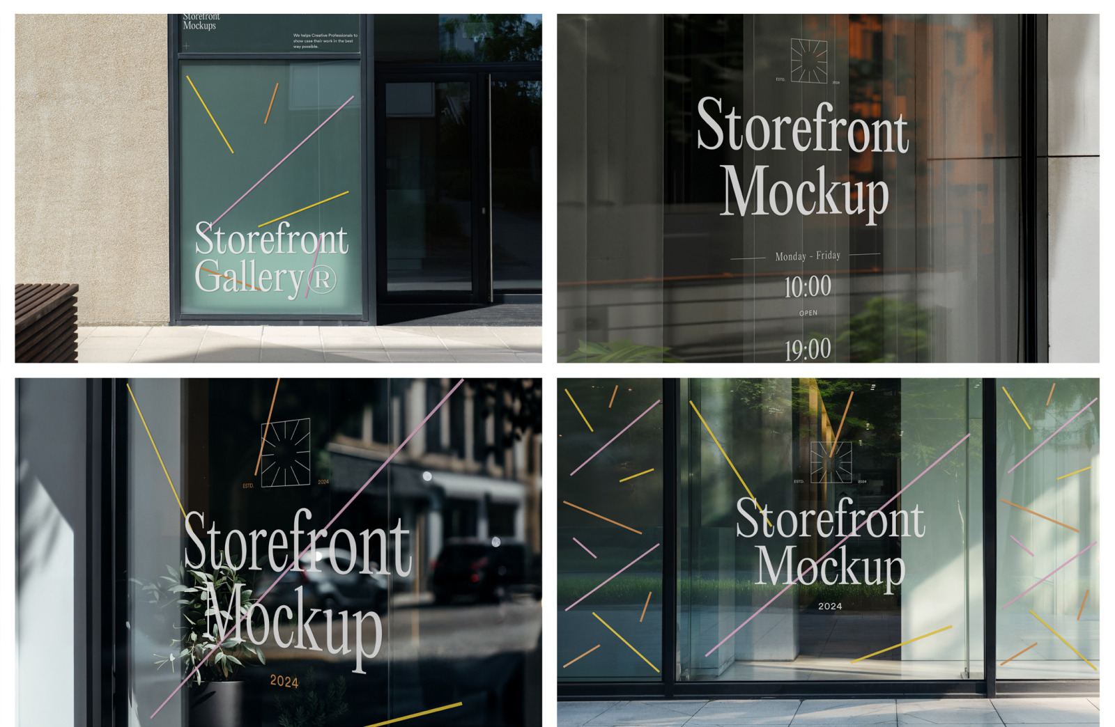 Storefront Mockups - Outdoor Scenes Storefront Mockups - Outdoor Scenes