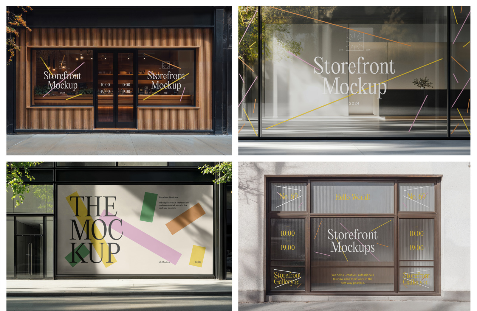 Storefront Mockups - Outdoor Scenes Storefront Mockups - Outdoor Scenes