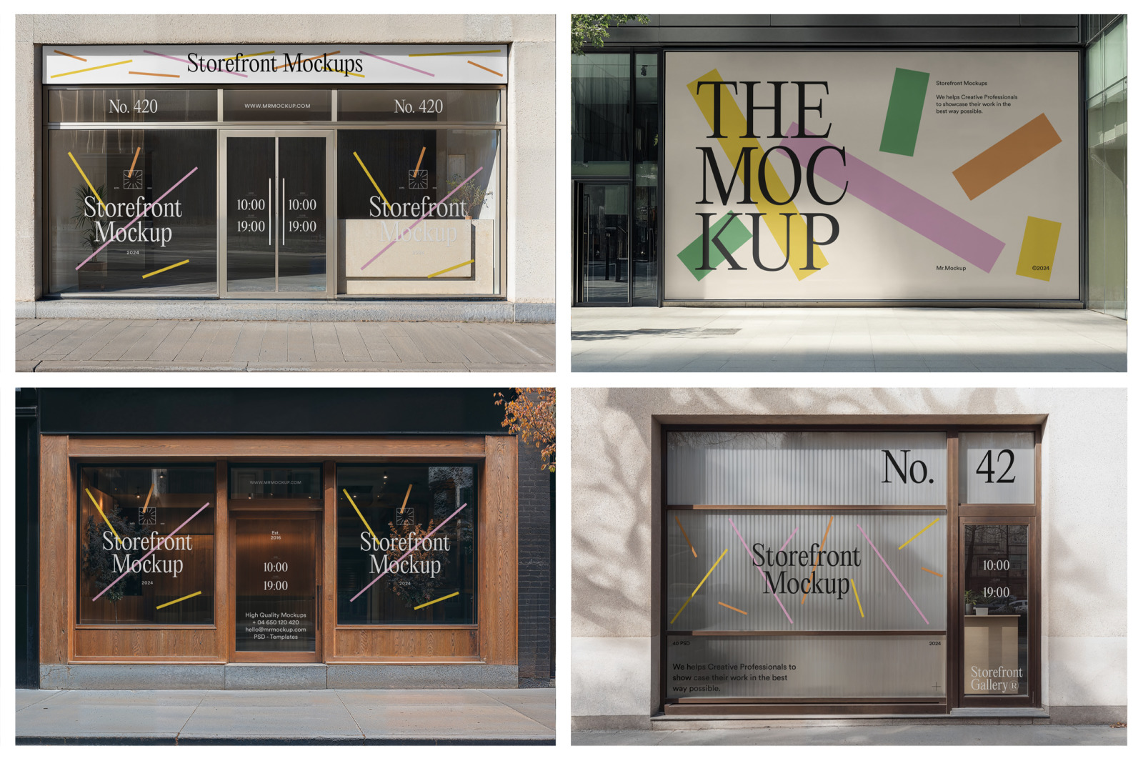 Storefront Mockups - Outdoor Scenes Storefront Mockups - Outdoor Scenes