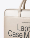 Leather Laptop Case Mockup - Half Side View