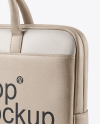 Leather Laptop Case Mockup - Half Side View