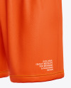 Knitted Shorts Mockup - Front Half Side View