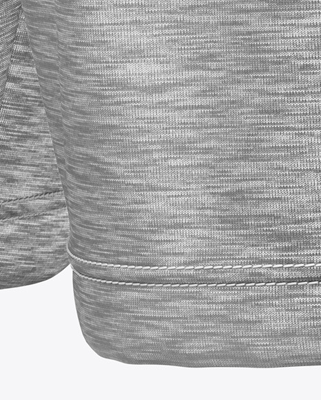 Melange Knitted Shorts Mockup - Front Half Side View