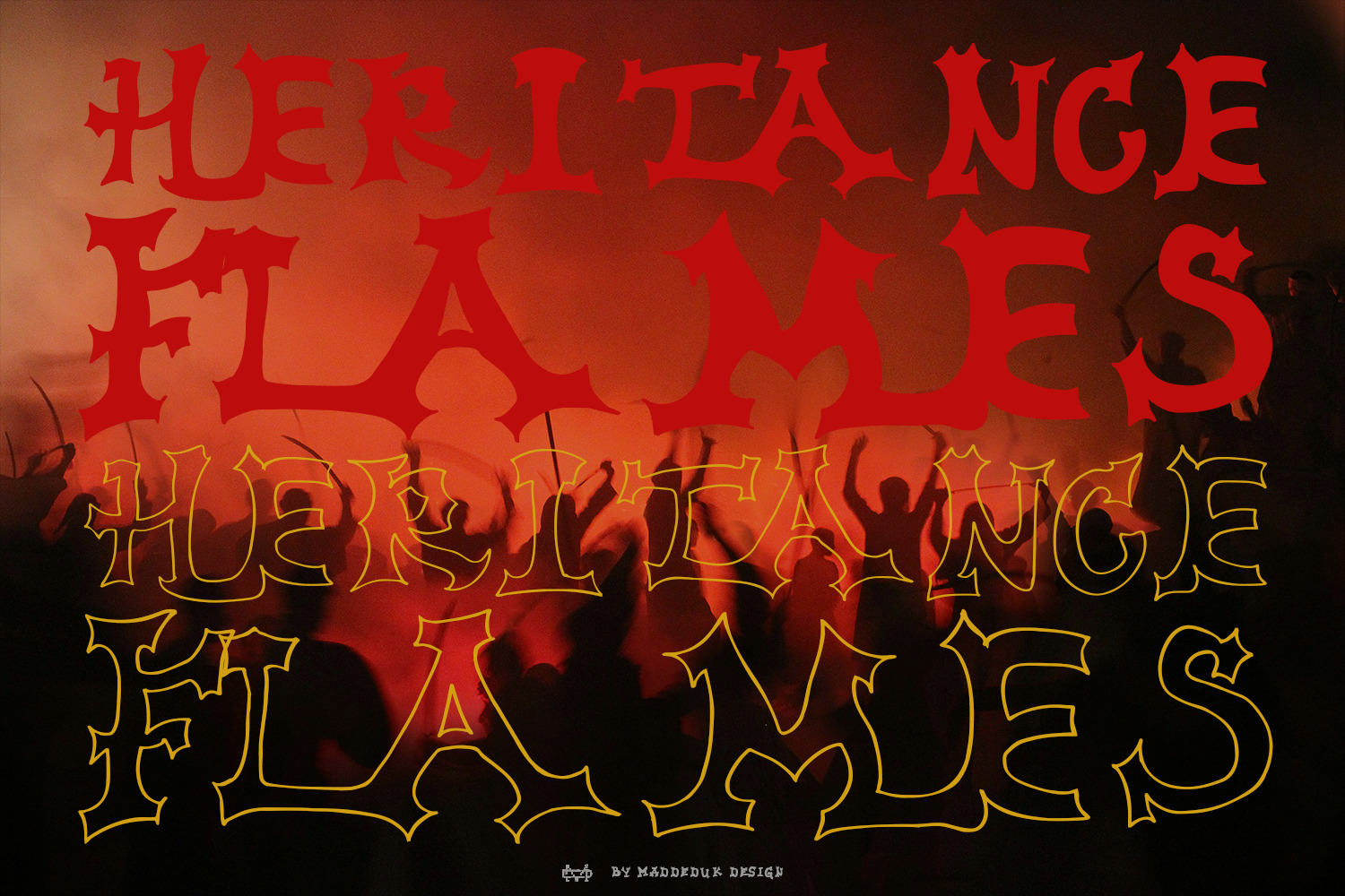 Heritance Flames Font Heritance Flames Font