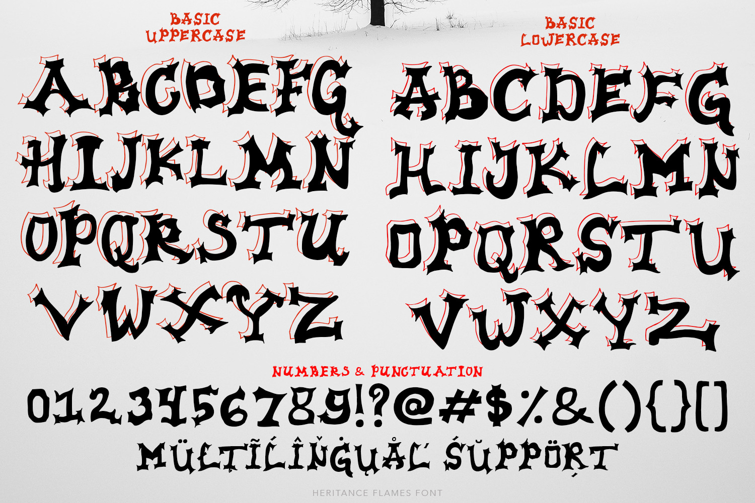 Heritance Flames Font Heritance Flames Font