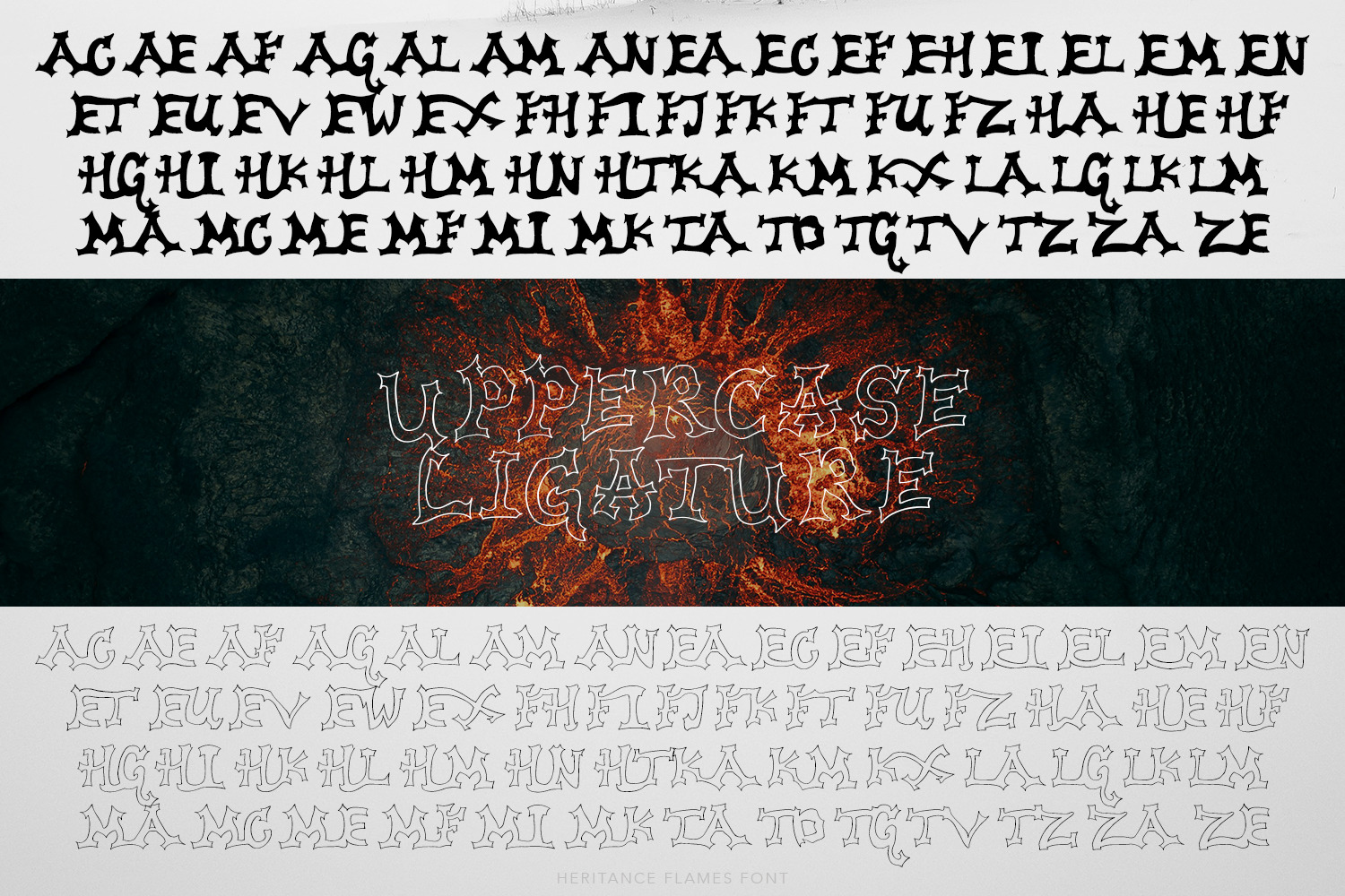 Heritance Flames Font Heritance Flames Font