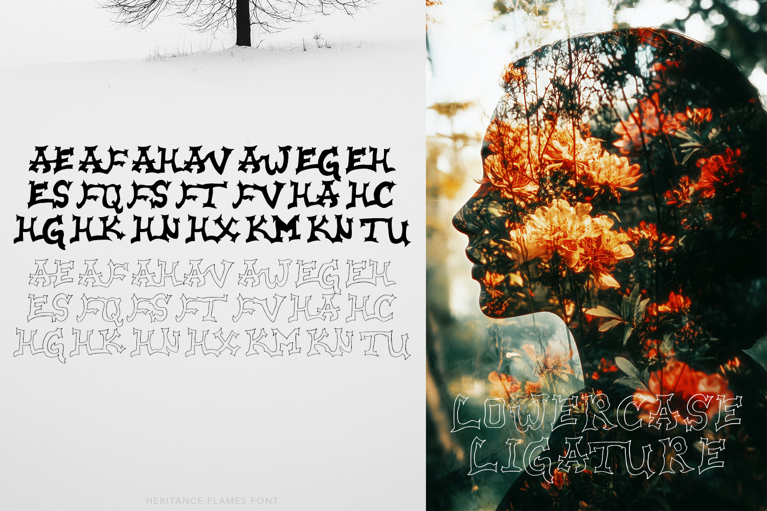 Heritance Flames Font Heritance Flames Font