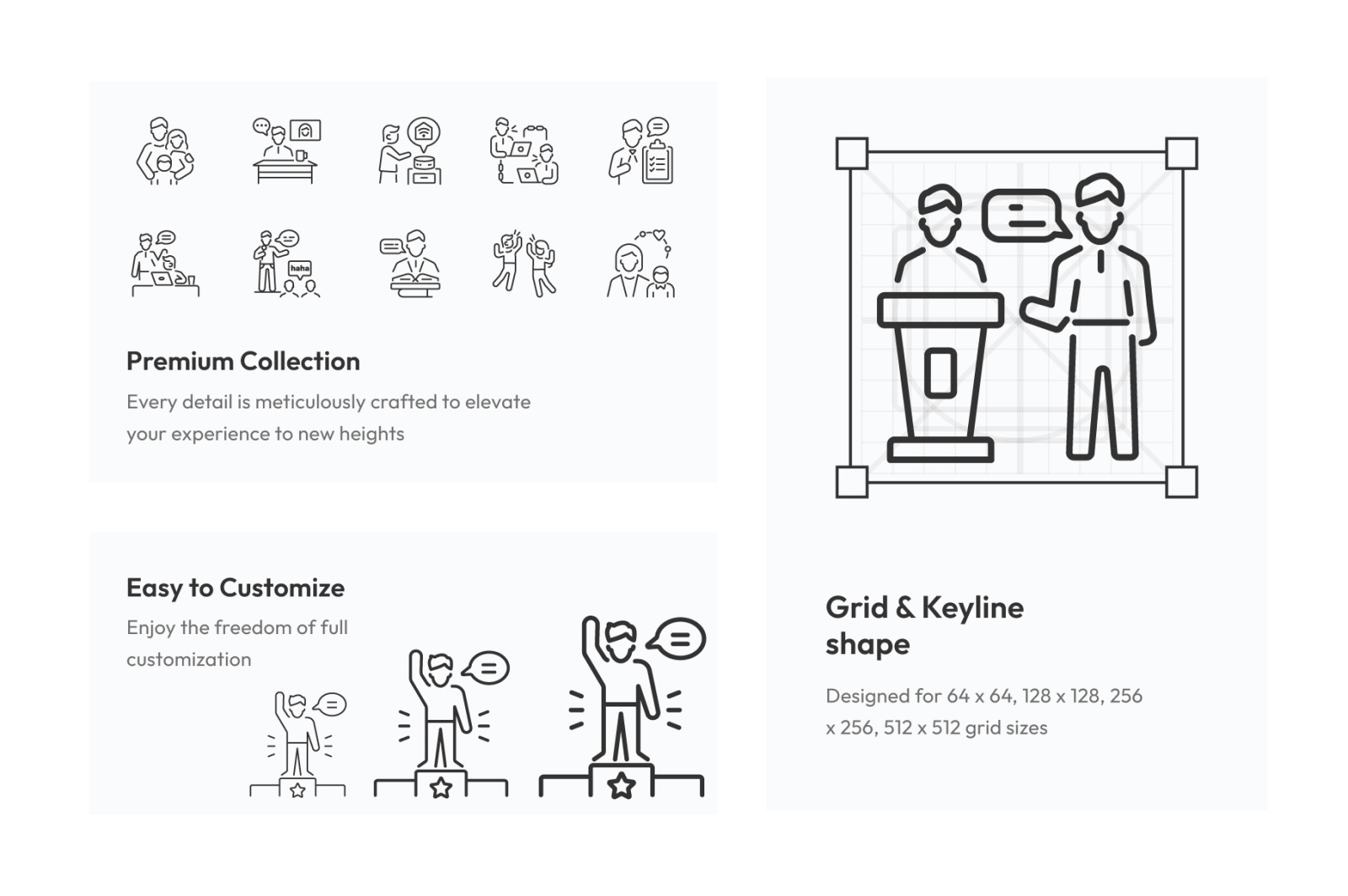 Talking and Speaking Icon Set Talking and Speaking Icon Set