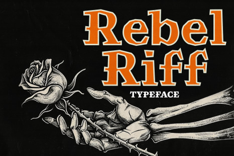 Rebel Riff - Edgy Typeface - Raw