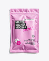 Matte Sachet with Zip Lock Mockup