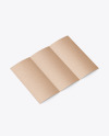 Kraft Trifold Brochure Mockup