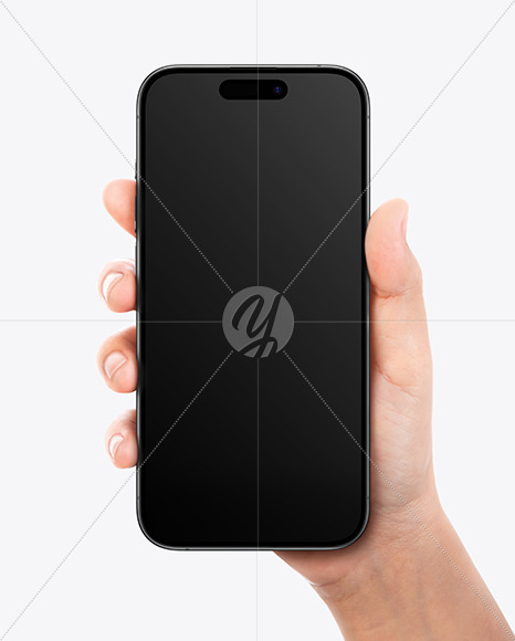 iPhone 16 in a Hand Mockup
