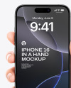 iPhone 16 in a Hand Mockup