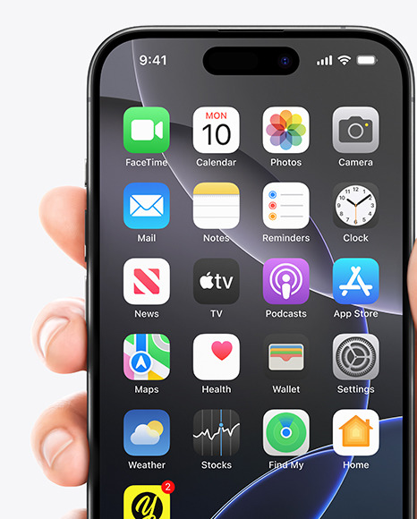 iPhone 16 in a Hand Mockup