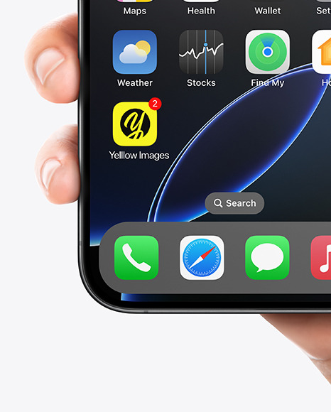 iPhone 16 in a Hand Mockup