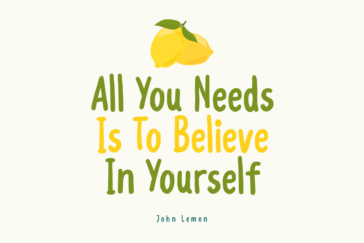 John Lemon - Playful Handwritten Font John Lemon - Playful Handwritten Font