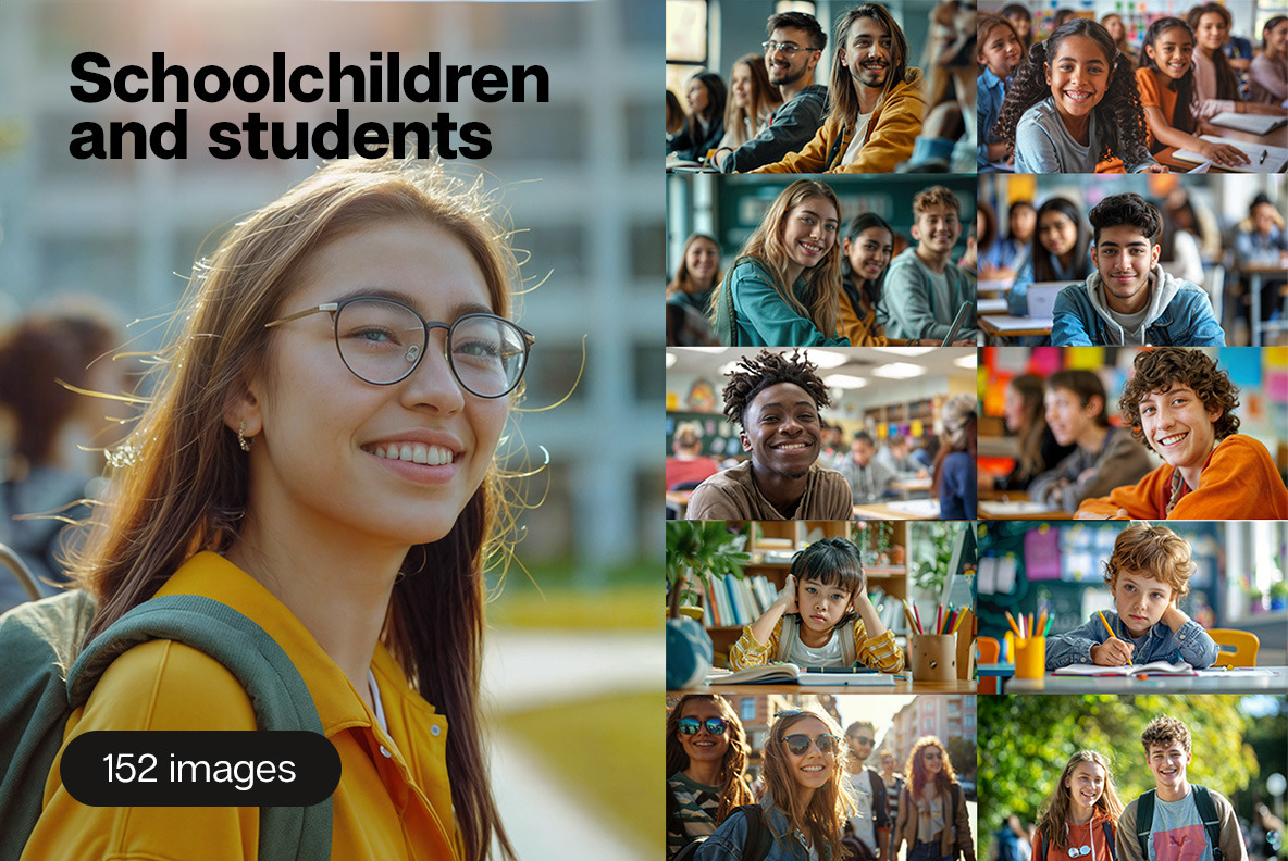 Schoolchildren and students - 152 images Schoolchildren and students - 152 images