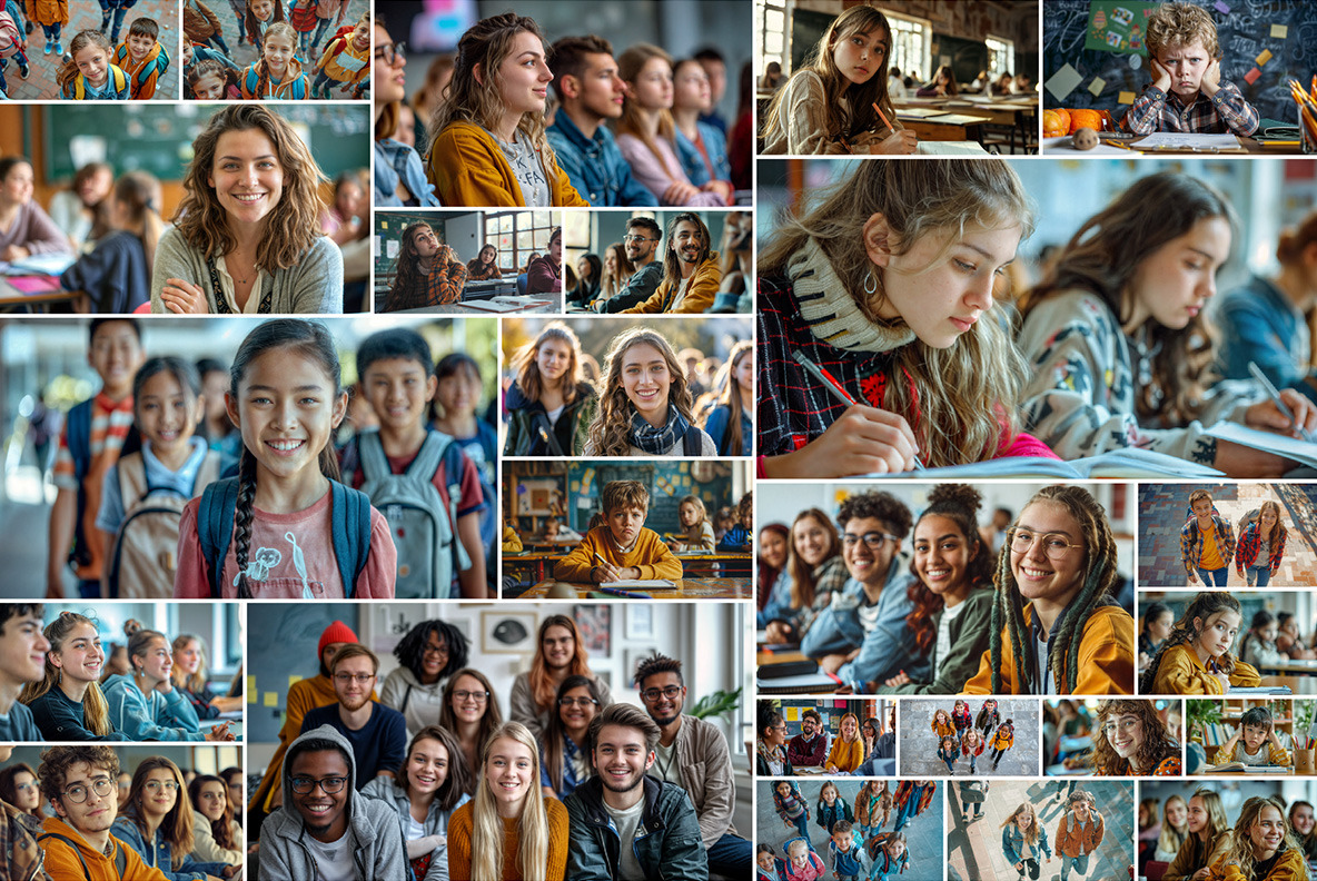 Schoolchildren and students - 152 images Schoolchildren and students - 152 images