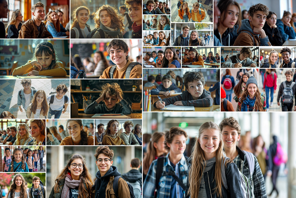 Schoolchildren and students - 152 images Schoolchildren and students - 152 images