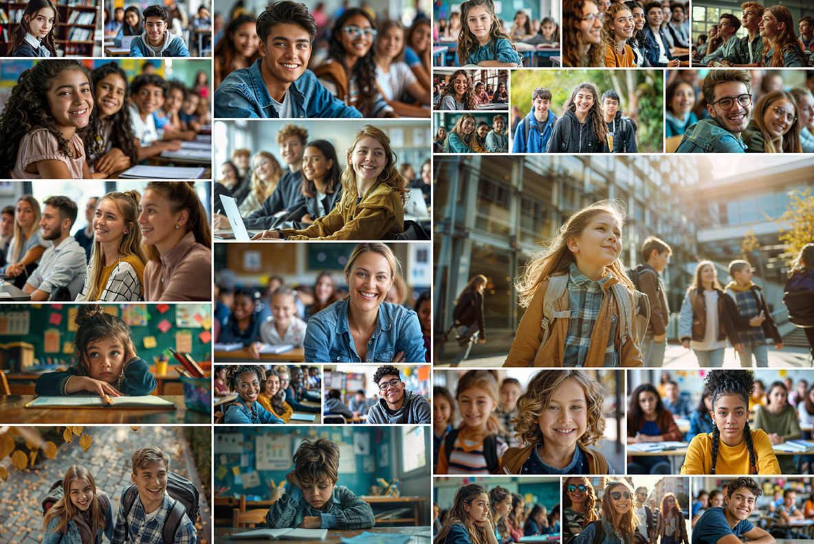 Schoolchildren and students - 152 images Schoolchildren and students - 152 images